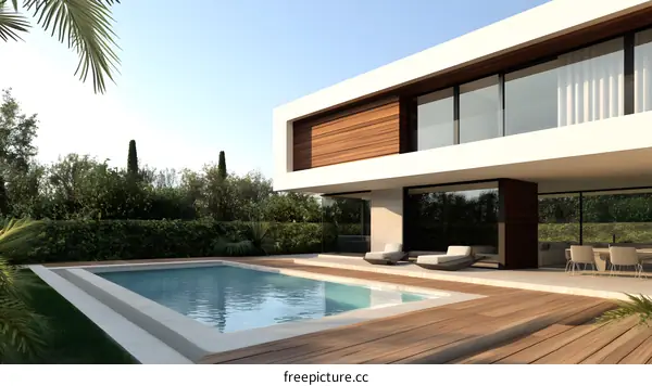 Modern Architecture House with Swimming Pool