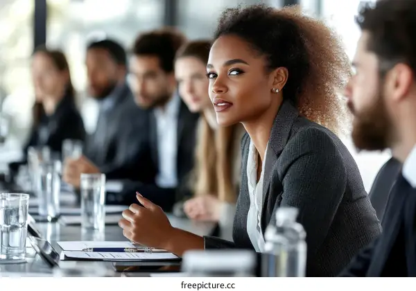 Business Meeting of Diverse Professionals