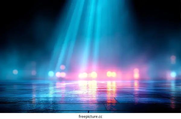 Neon Light Abstract Background Design