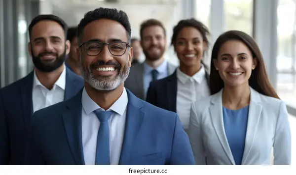 Diverse Business Team Posing for a Photo