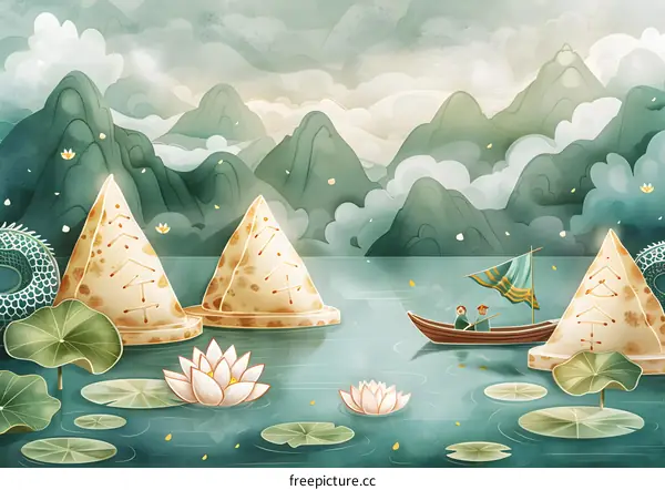 Dragon Boat Festival Celebration on the Lake