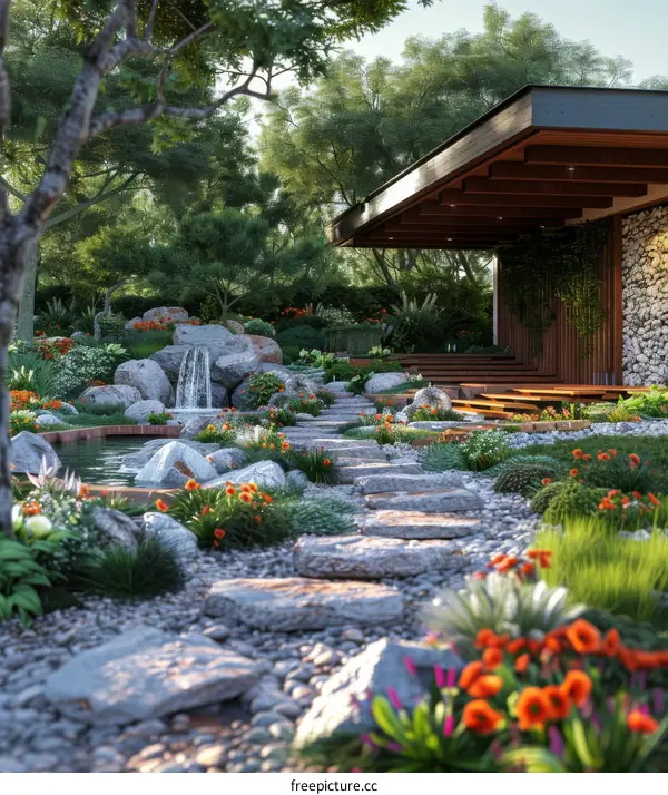 Modern Architecture Blending with Nature