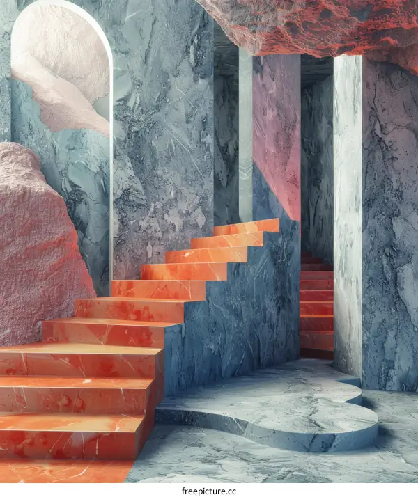 Abstract Architectural Staircase Design