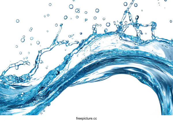[Transparent Background PNG]Abstract Water Splashing