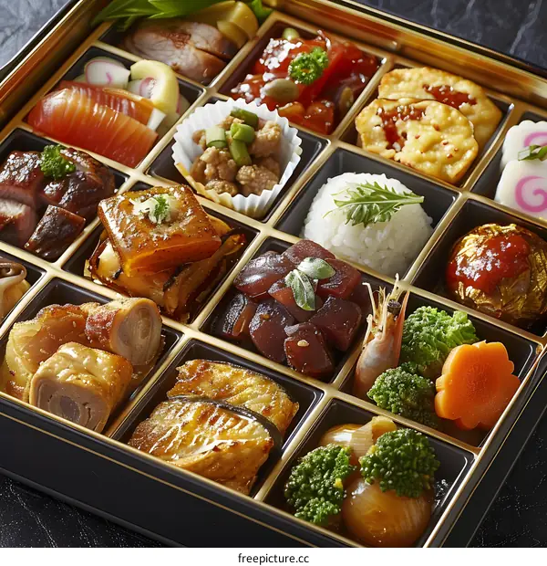 A delicious and healthy Japanese meal with various dishes