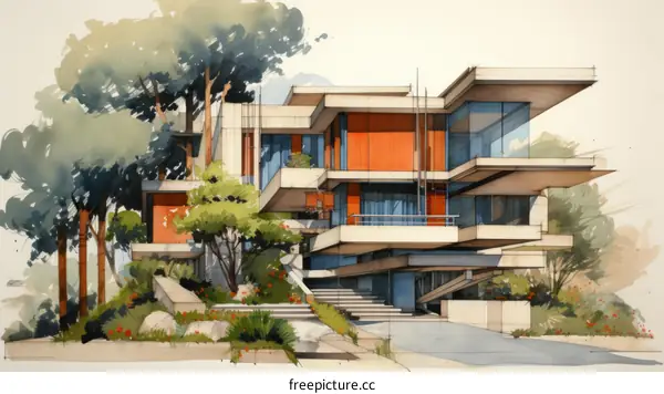 mid century modern house