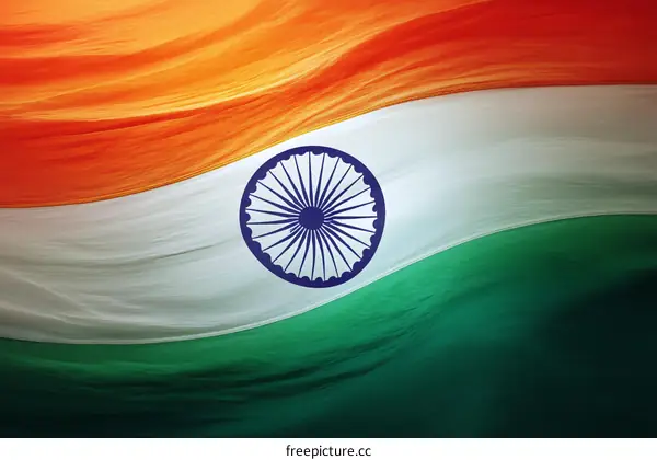 Indian Flag in Motion