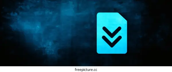 Download Icon on Dark Background