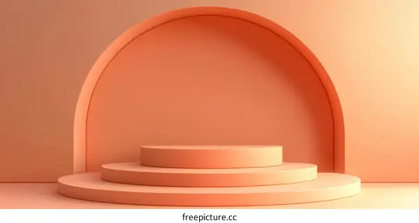 Peachy Minimalist Product Display