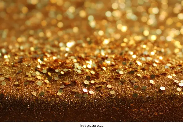 Golden Glitter Background Texture