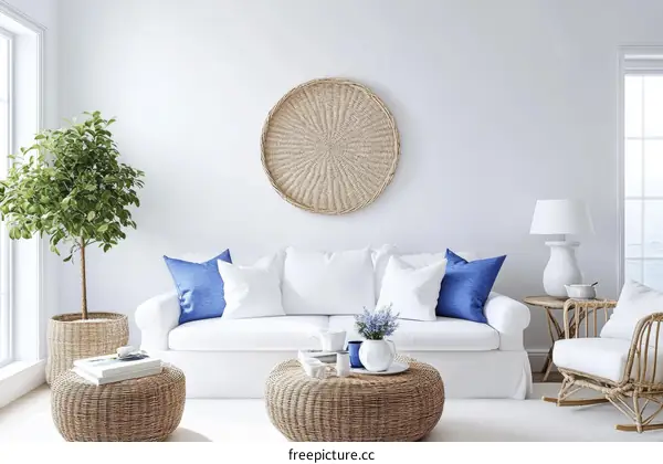 Coastal Living Room Interior Design