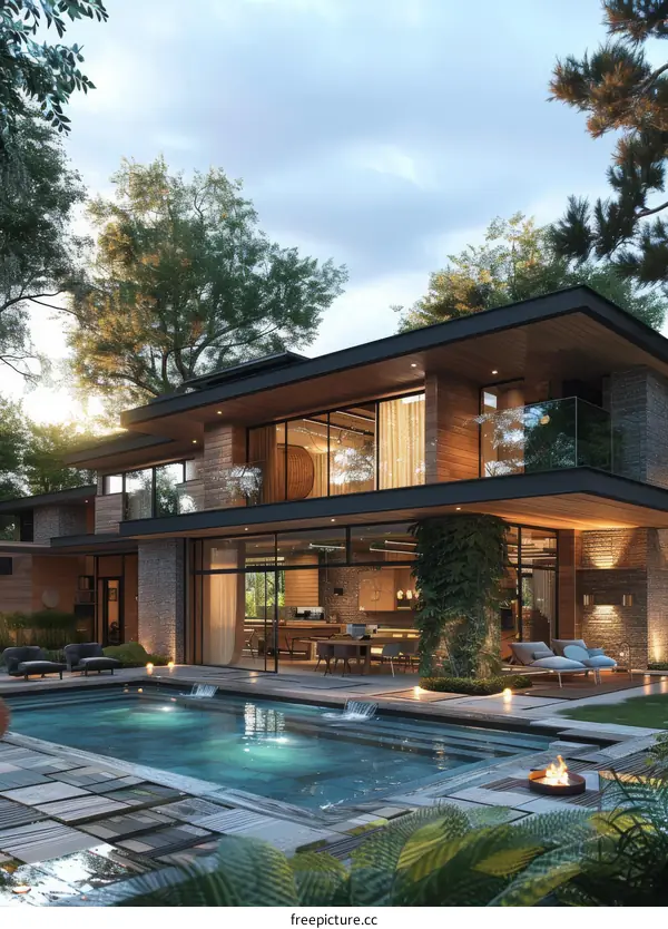 Modern Luxury Home with Backyard Pool
