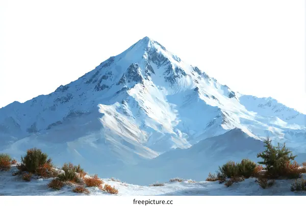 Majestic Snow-Capped Mountain Scenery