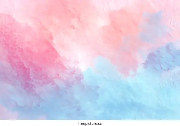 Abstract Watercolor Painting of Pastel Colors