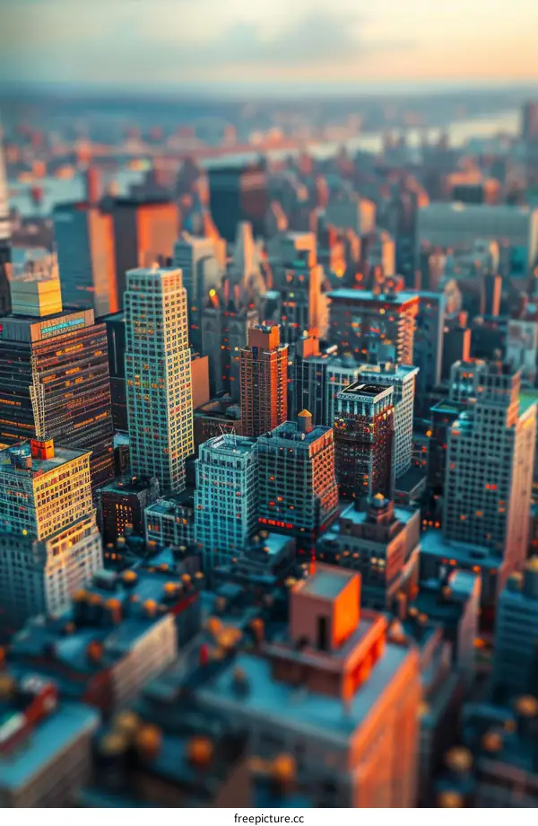 New York City Skyline Architectural View