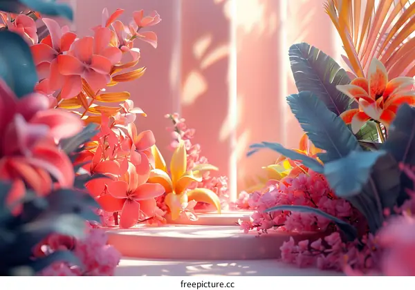 Vibrant Floral Display Arrangement