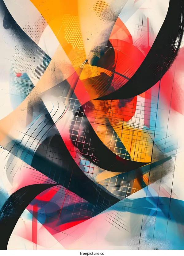 Colorful abstract painting