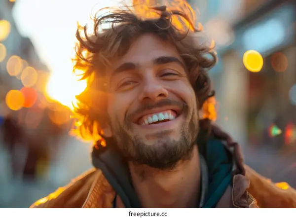 Smiling Man Outdoor Portrait