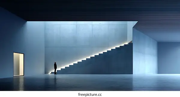 Modern Concrete Staircase Interior Design