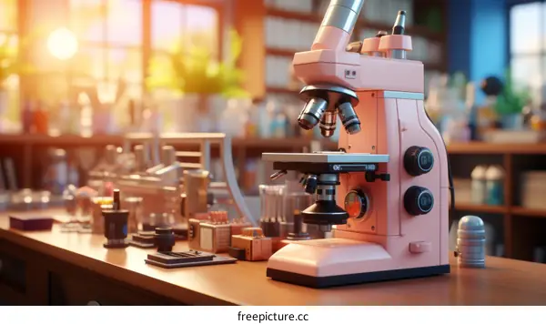 Microscope in a Laboratory