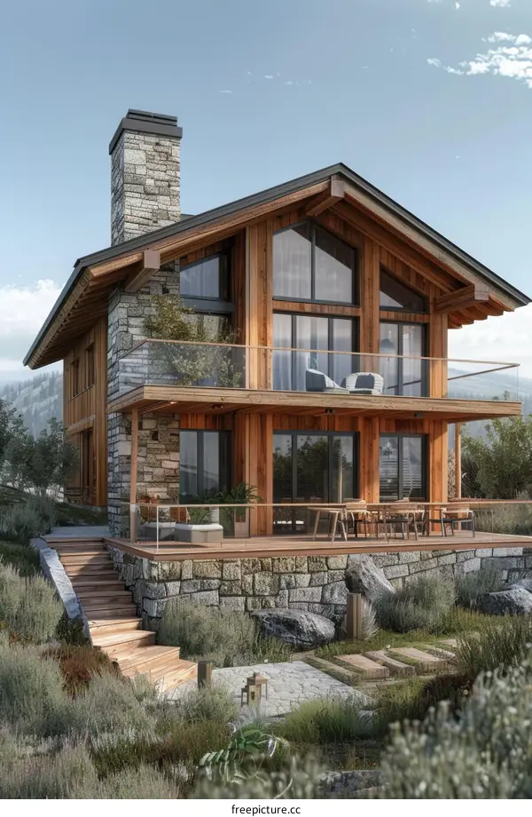 Modern Rustic Chalet with Mountain Views