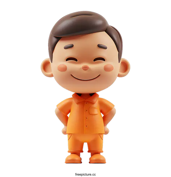 [Transparent Background PNG]3d cartoon character boy