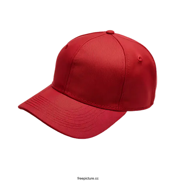 [Transparent Background PNG]Red Baseball Cap Studio Shot