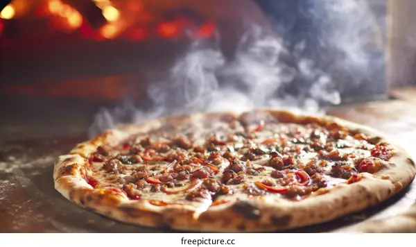 Fresh Hot Pizza from a Brick Oven