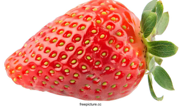 [Transparent Background PNG]Close Up of Ripe Red Strawberry