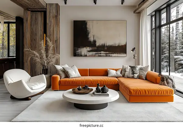 Modern Scandinavian Living Room Interior Design