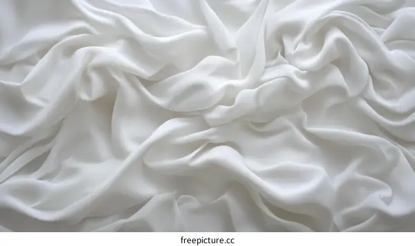 Elegant White Fabric Texture Close-up