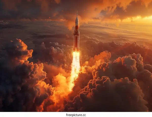Rocket Launch from Earth