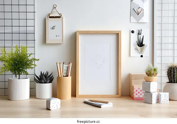 Modern Minimalist Home Office Workspace Decor