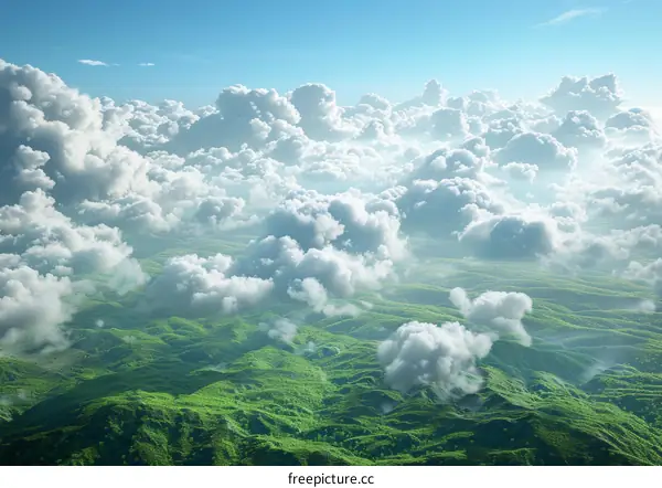 Breathtaking Mountain Panorama with Majestic Clouds