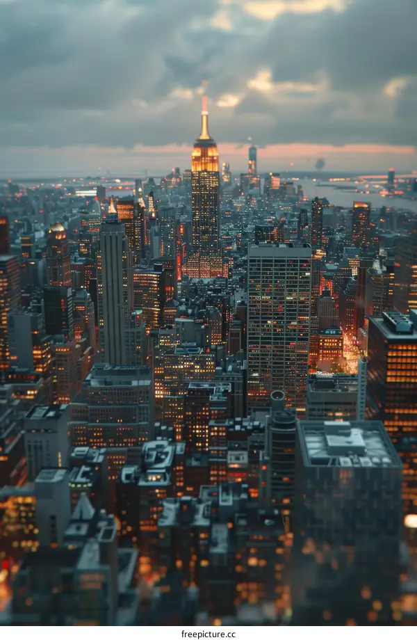 New York City Skyline at Dusk