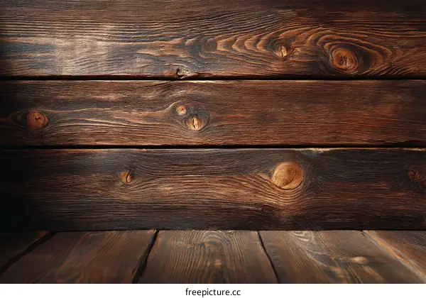 Vintage Wooden Planks Background Texture