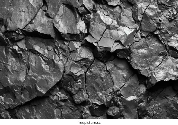 Black and white rock texture