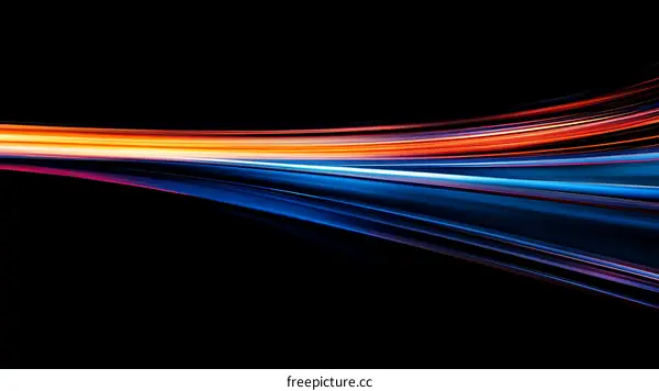 Abstract Colorful Light Trails