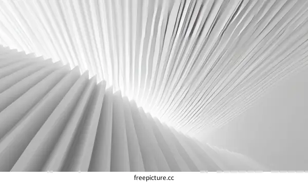 Abstract Architectural Design with Pleated Structures