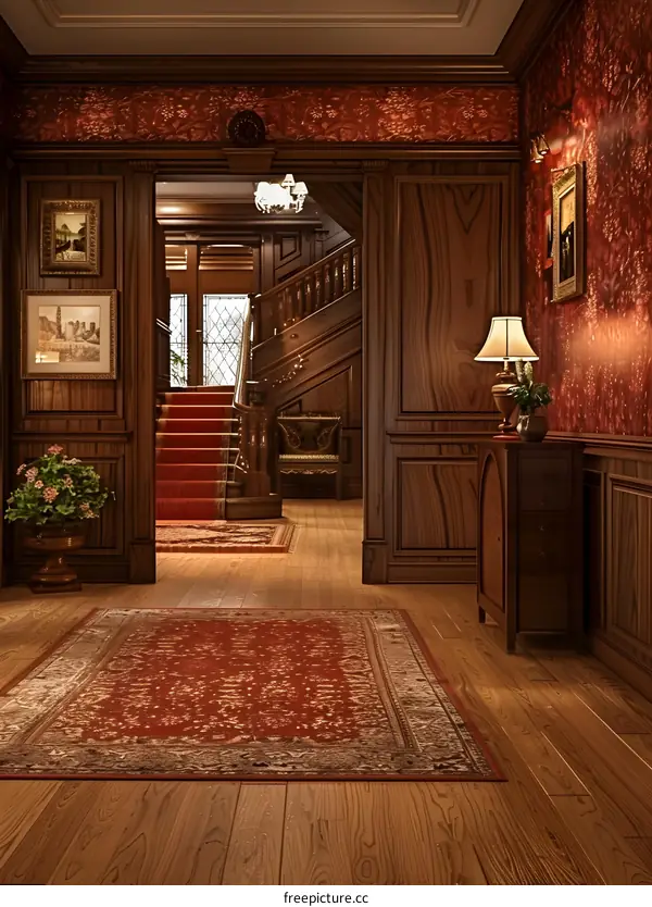 Elegant Victorian Home Entryway