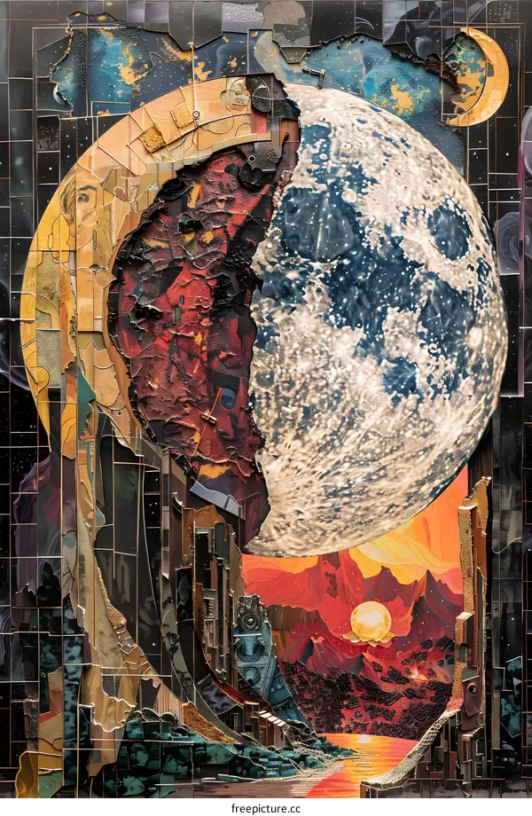 Cosmic Dreamscape Collage