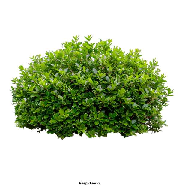 [Transparent Background PNG]Green Bush Isolated on White Background