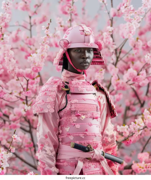 Warrior in Pink: A Fusion of Strength and Beauty