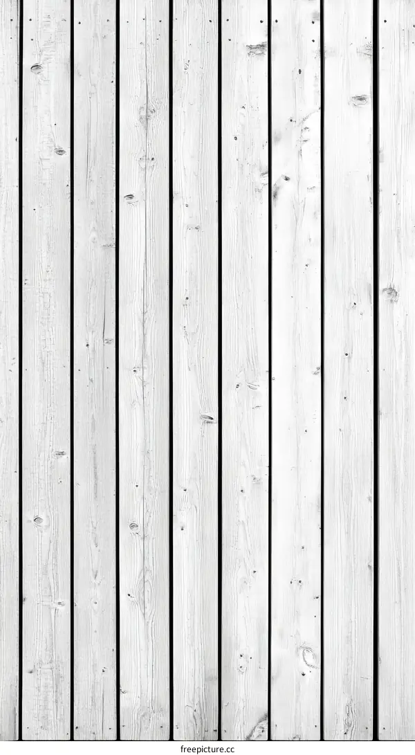White Wooden Plank Background Texture