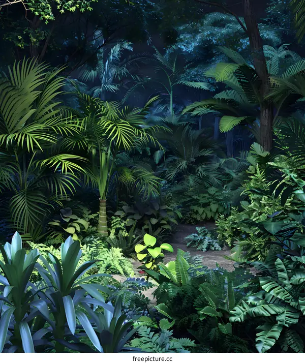 Tropical Rainforest Jungle Path