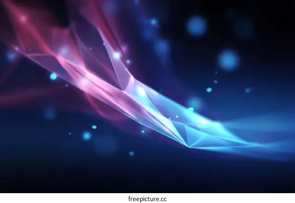 Abstract Digital Futuristic Polygonal Design