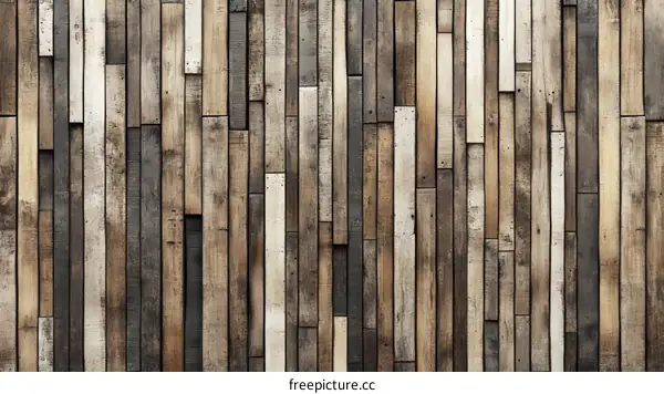 Vintage Wood Plank Wall Texture Background