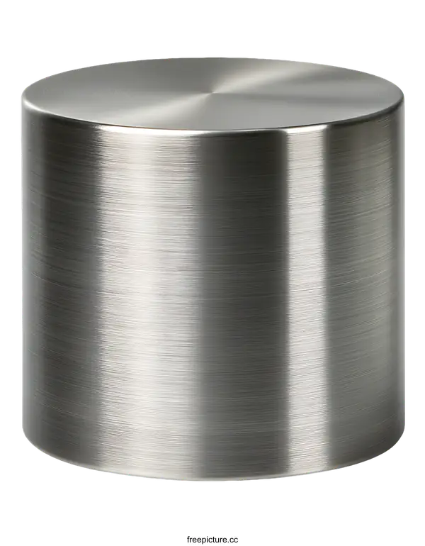 [Transparent Background PNG]Stainless Steel Cylinder Object