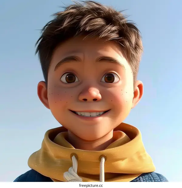 Portrait of a happy young boy