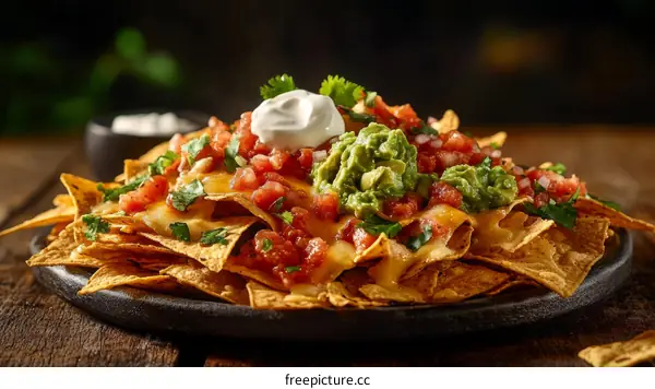 Delicious Loaded Nachos with Toppings